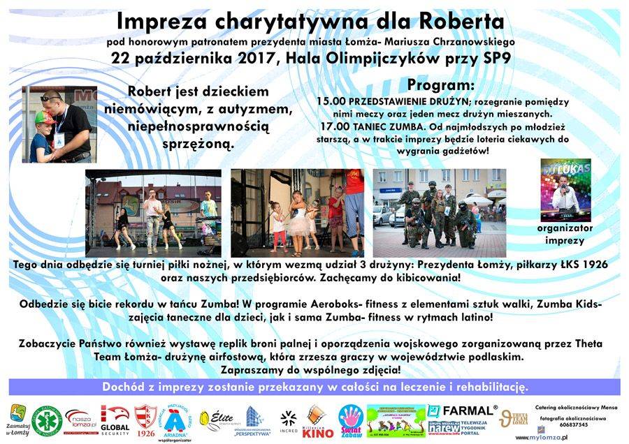 Impreza charytatywna dla chorego Roberta [VIDEO]