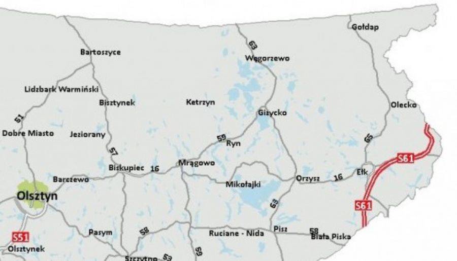 20 ofert na projekt i budowę 66 km drogi ekspresowej S61 Szczuczyn - Raczki