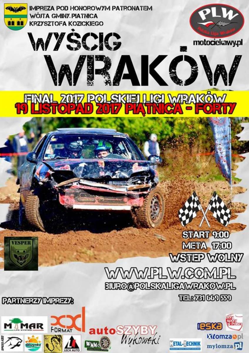 Polska Liga Wraków zaprasza do Piątnicy