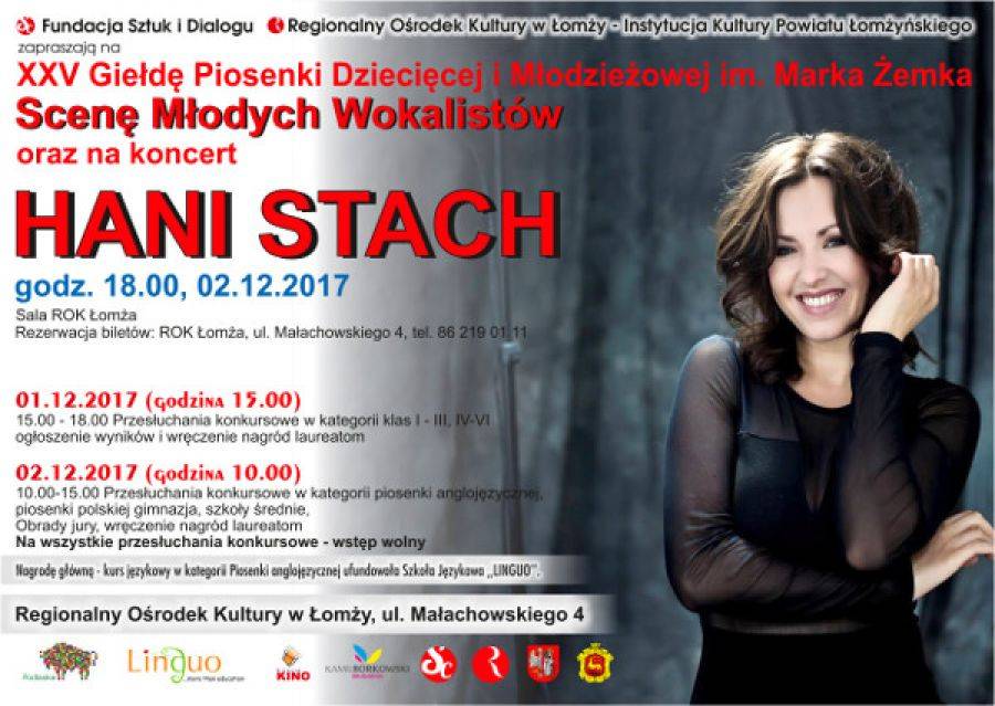 Hania Stach wystąpi w ramach XXV Giełdy Piosenki Dziecięcej i Młodzieżowej