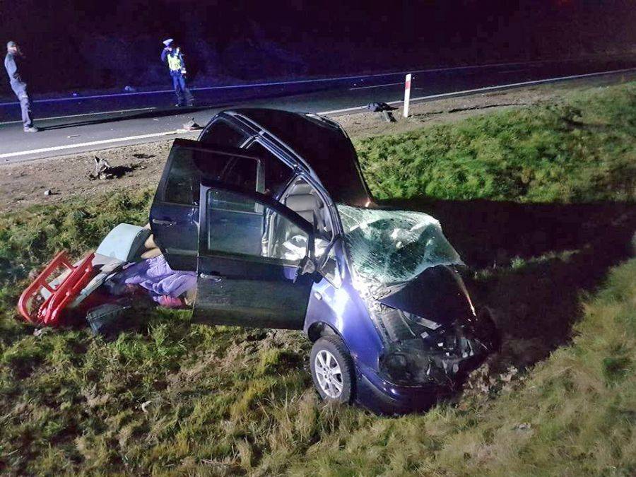 Tragiczny wypadek na DK 61 [FOTO]