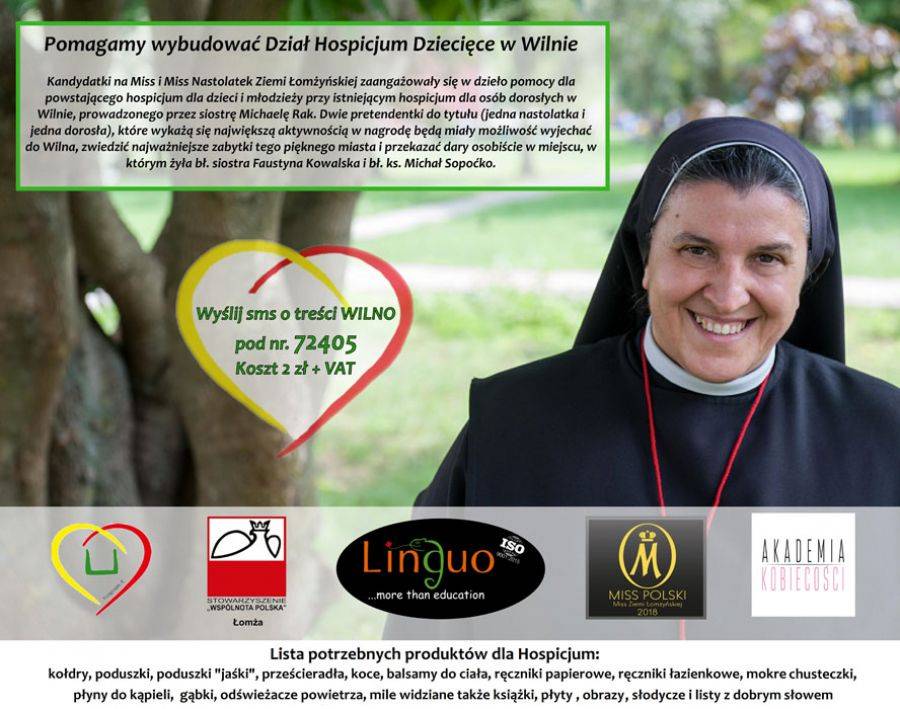 Kandydatki na Miss z pomocą Hospicjum w Wilnie