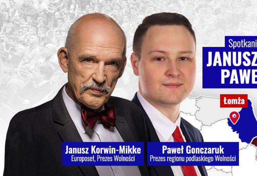 Janusz Korwin-Mikke w Łomży!