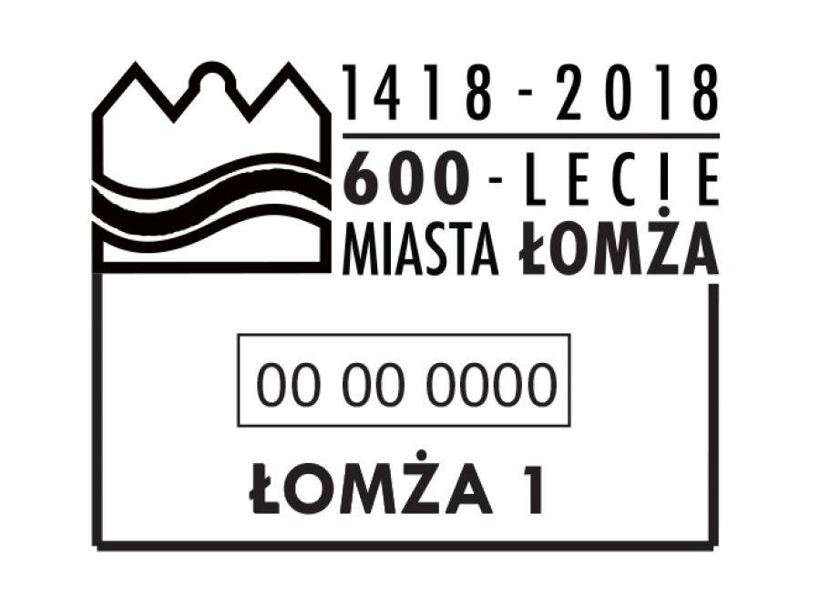 Ozdobny stempel okolicznościowy na 600-lecie