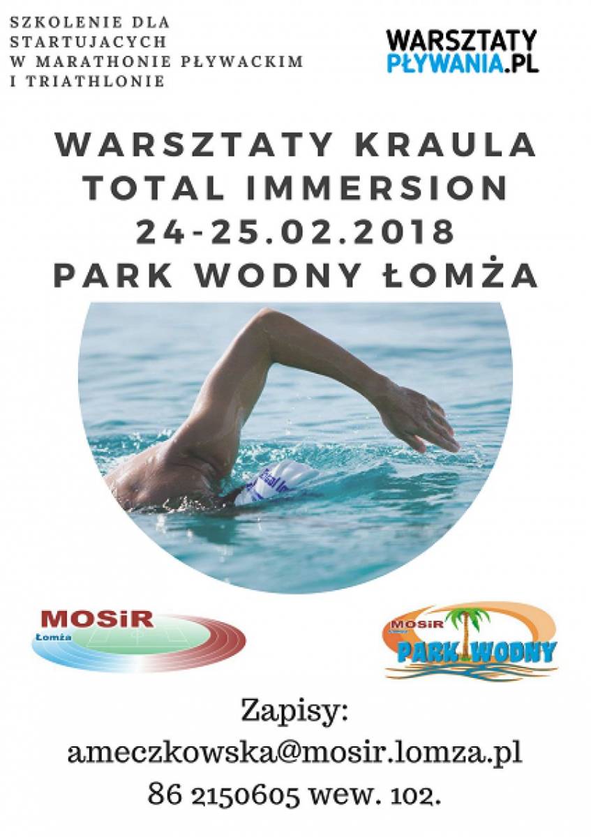 Przygotuj się do maratonu pływackiego i triathlonu! Warsztaty kraula w Parku Wodnym tylko teraz w pr