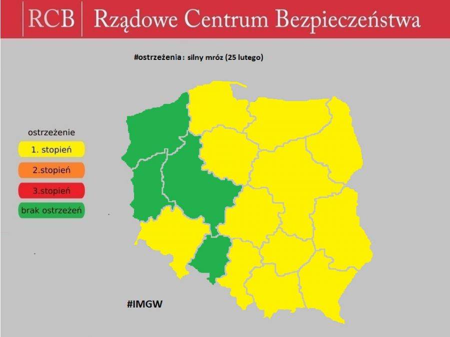 Silny uścisk mrozu
