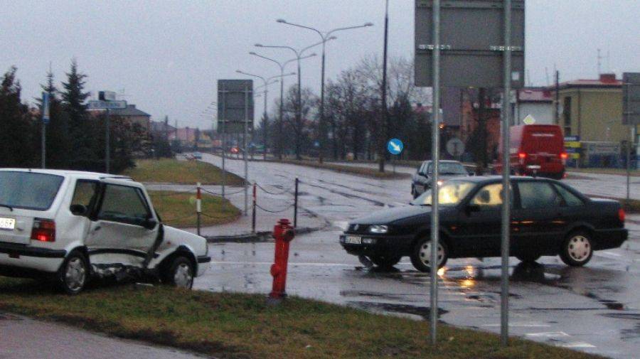 Wypadek przy straży pożarnej- FOTO