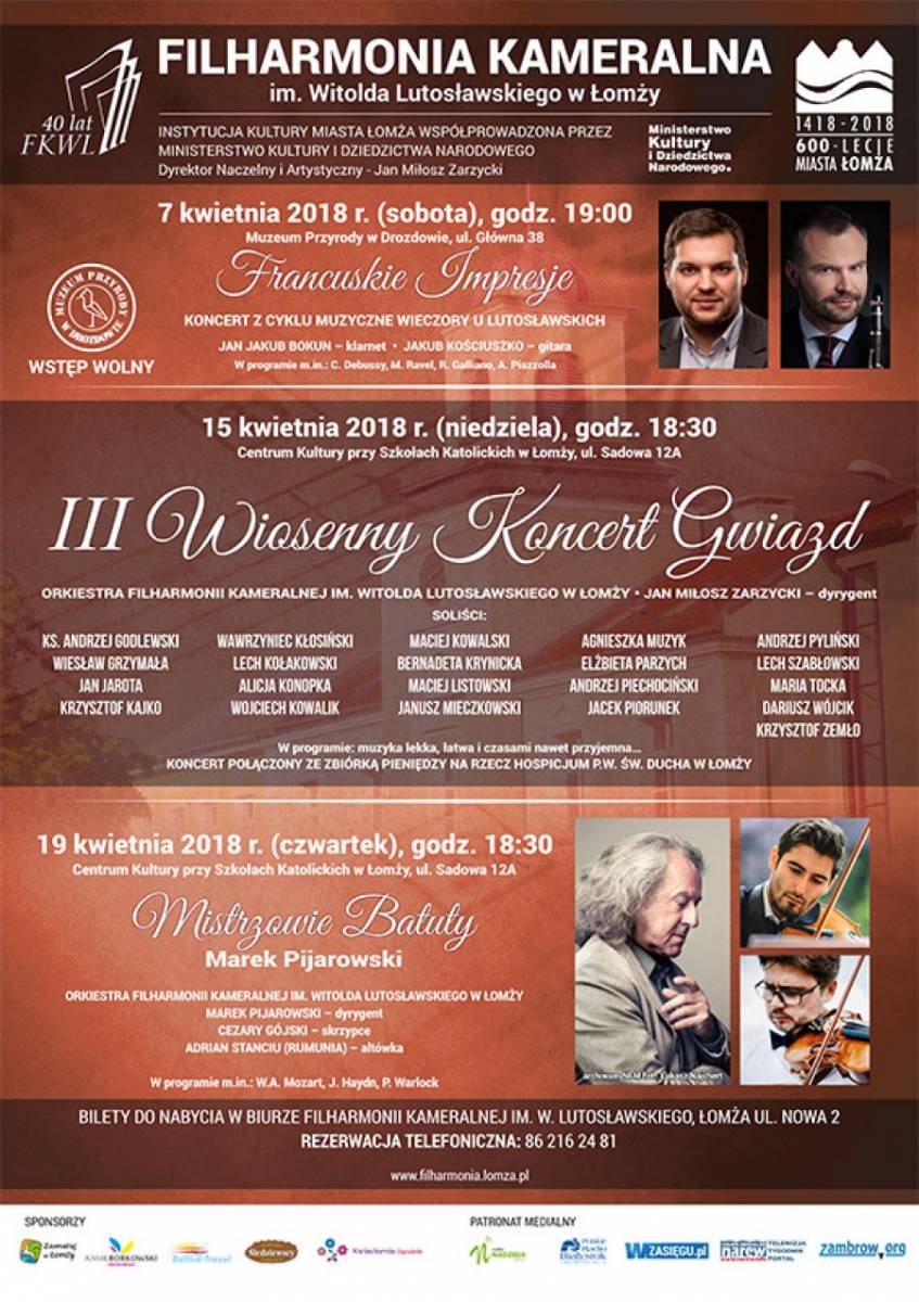 III wiosenny koncert Gwiazd i Łomżyńskich Filharmoników