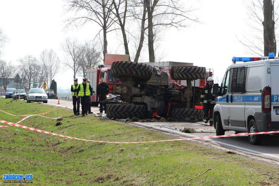 Śmiertelny wypadek na DK 63 [FOTO]