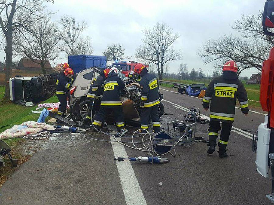 Śmiertelny wypadek na DK61 [FOTO]