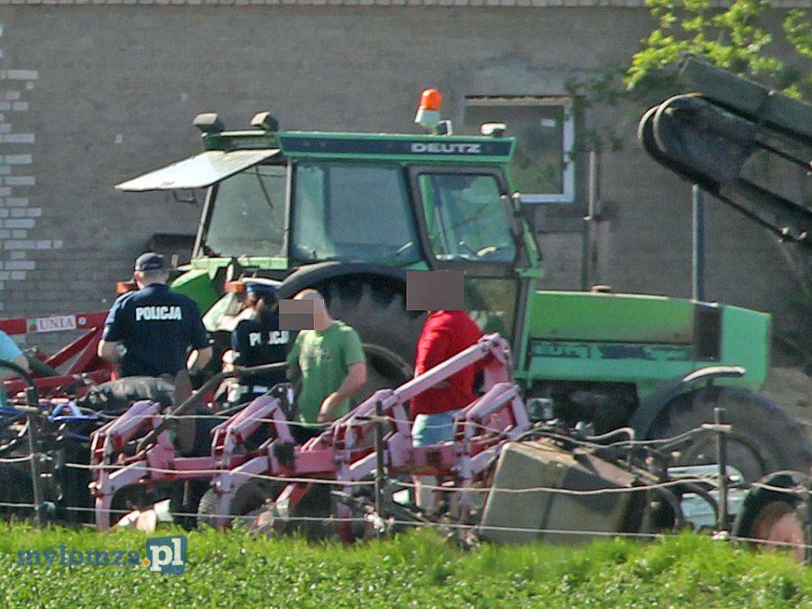 Wypadek w gospodarstwie [FOTO]