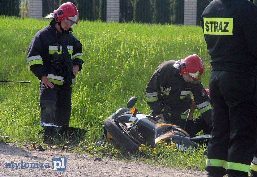 Piątnica: Wypadek motocyklisty [FOTO]