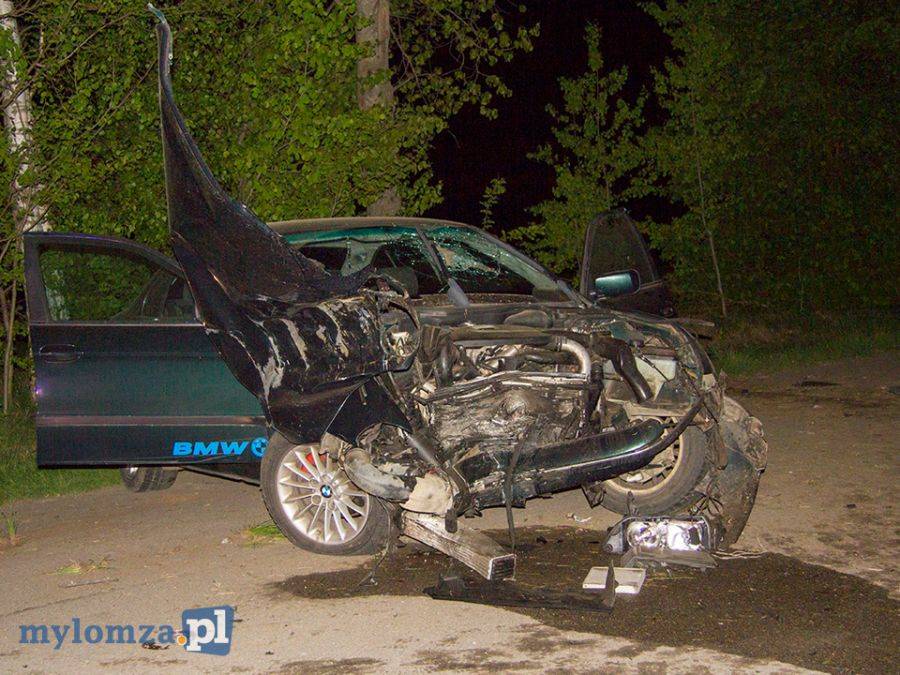 Wypadek młodego kierowcy bmw [FOTO]
