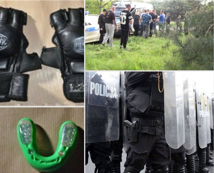 Pod Ostrołęką policja uniemożliwiła bójkę pseudokibiców z Łomży [FOTO]