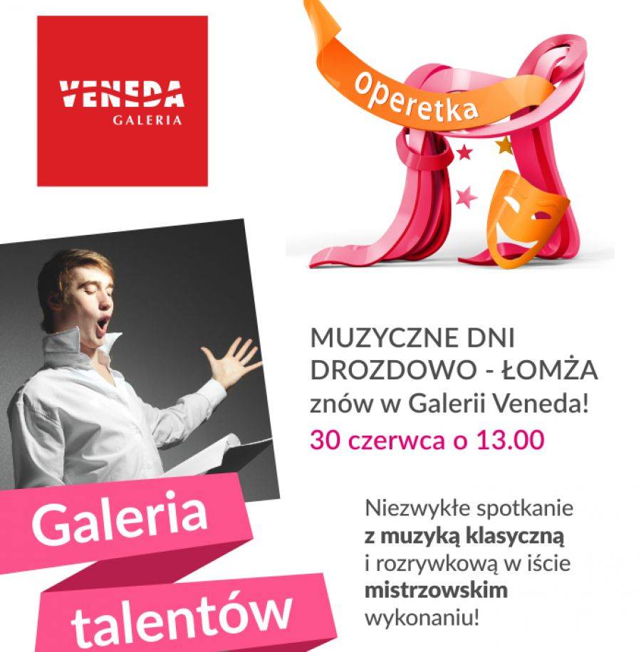Veneda zmieni się w sobotę w Galerię Talentów