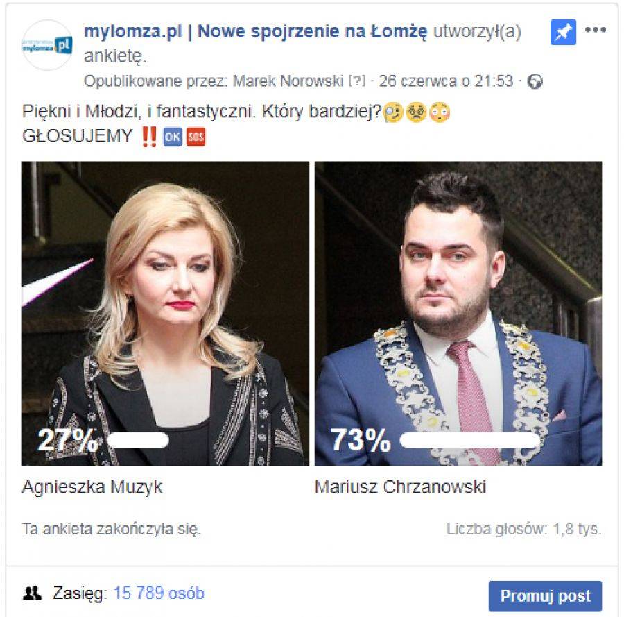 Facebookowe wybory