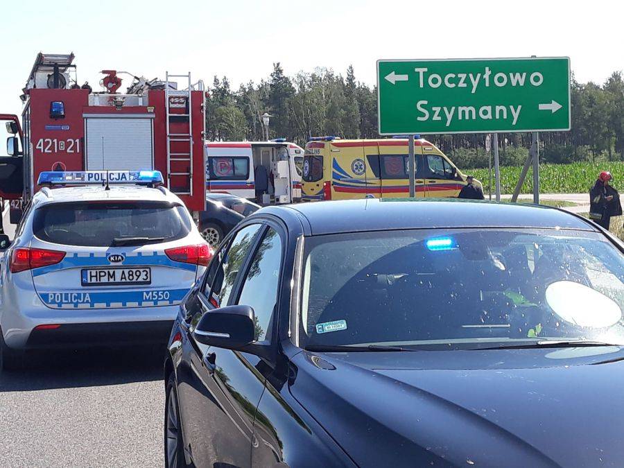 Śmiertelny wypadek na DK 61 [FOTO]