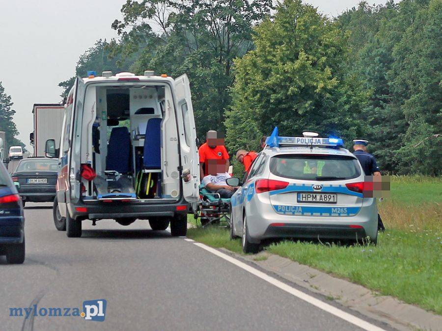 Przewrócił się na motorze [FOTO]