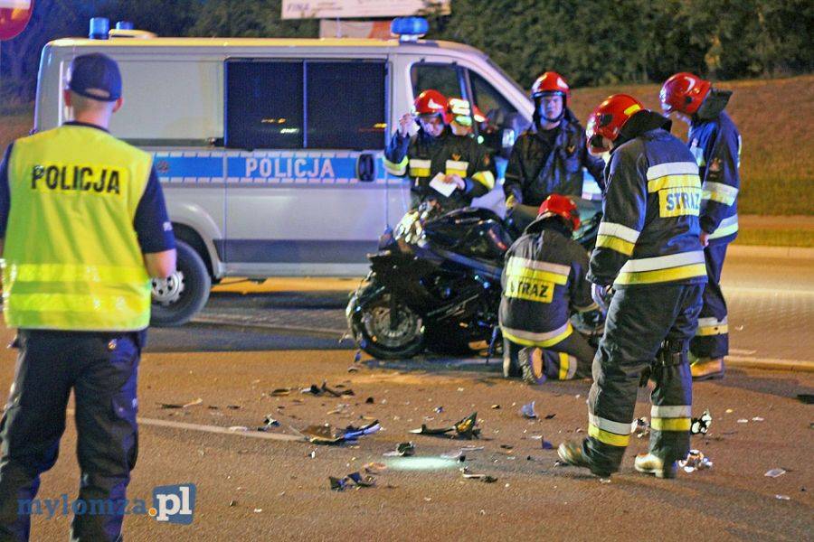 Wypadek motocyklisty [FOTO]
