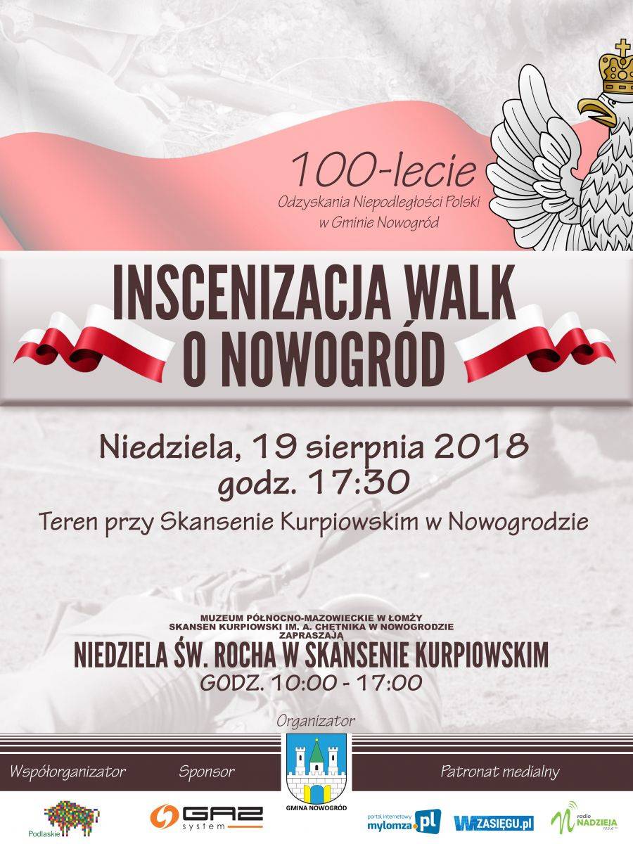  Zapraszamy na Inscenizację walk o Nowogród