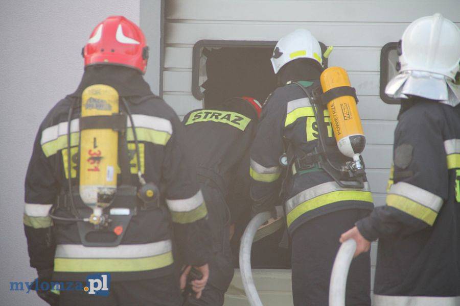 Pożar w Polmozbycie [FOTO]