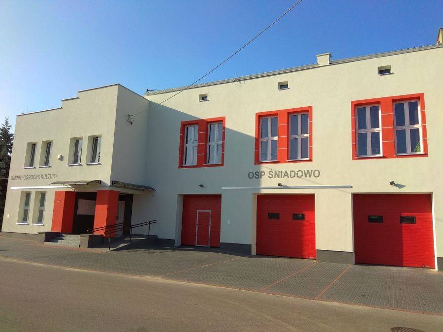 Śniadowo: Budynek Gminnego Ośrodka Kultury i OSP w nowej szacie [FOTO]