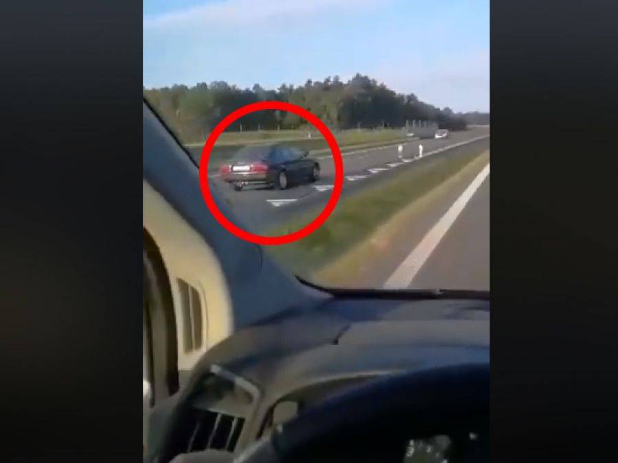 Odważny zambrowianin szaleje na S8 [VIDEO]
