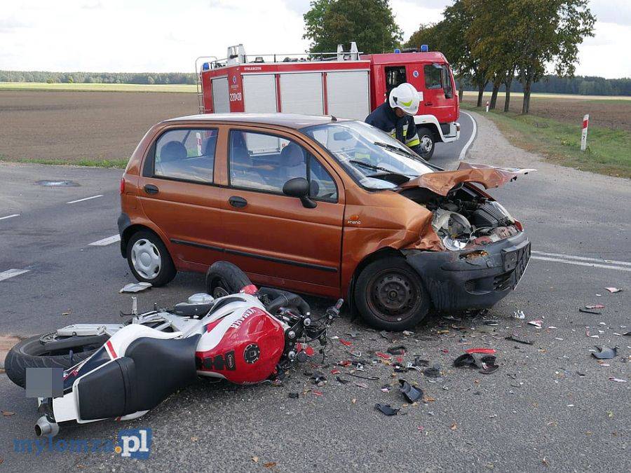 Groźny wypadek motocyklisty [FOTO]