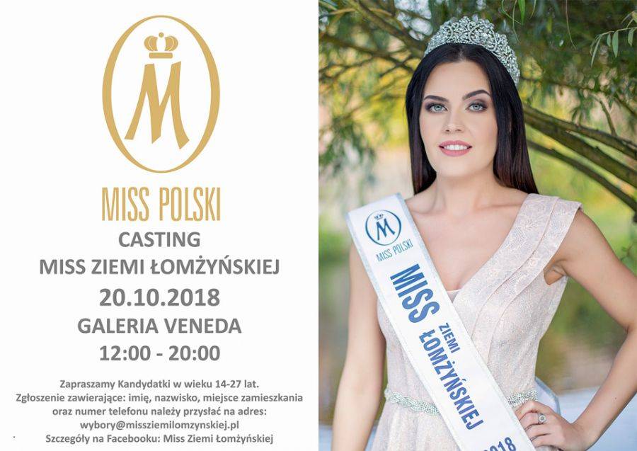 Miss Ziemi Łomżyńskiej 2019: Casting już jutro! [FOTO]
