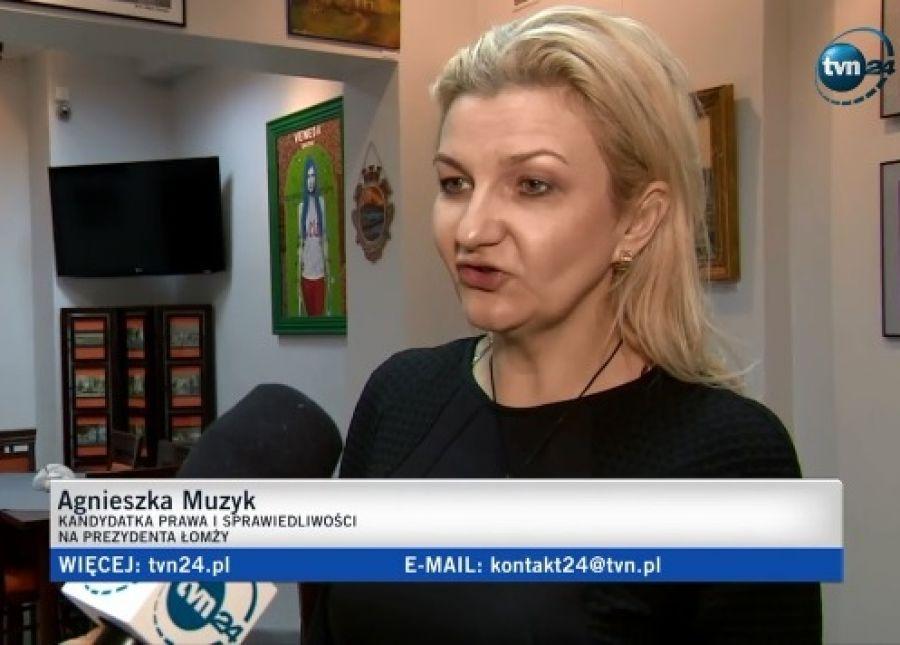 TVN24: Agnieszka Muzyk komentuje wygraną Chrzanowskiego