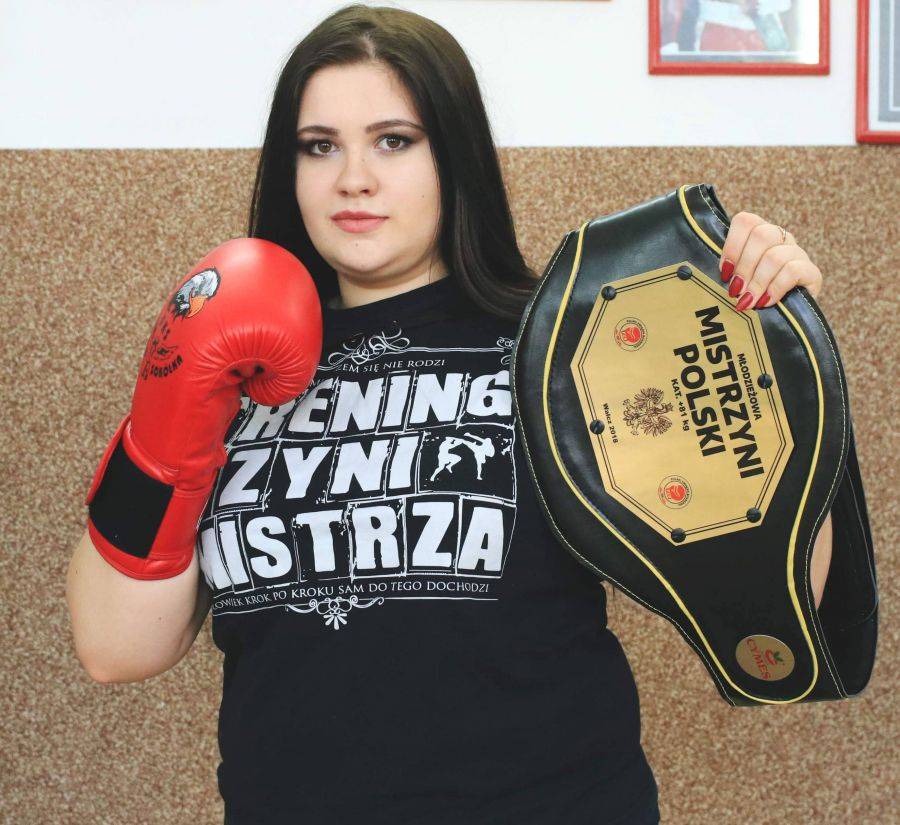 Tańcząca na ringu studentka PWSIiP [FOTO]