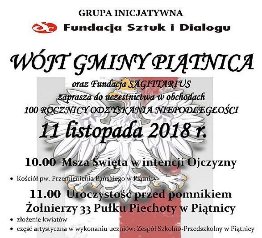 Wystrzałowa 100. Rocznica Odzyskania Niepodległości w Piątnicy