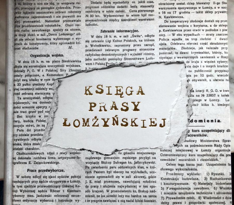 Ukazała się „Księga prasy łomżyńskiej”