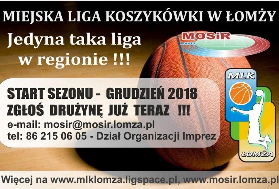Ruszyły zapisy do Miejskiej Ligi Koszykówki