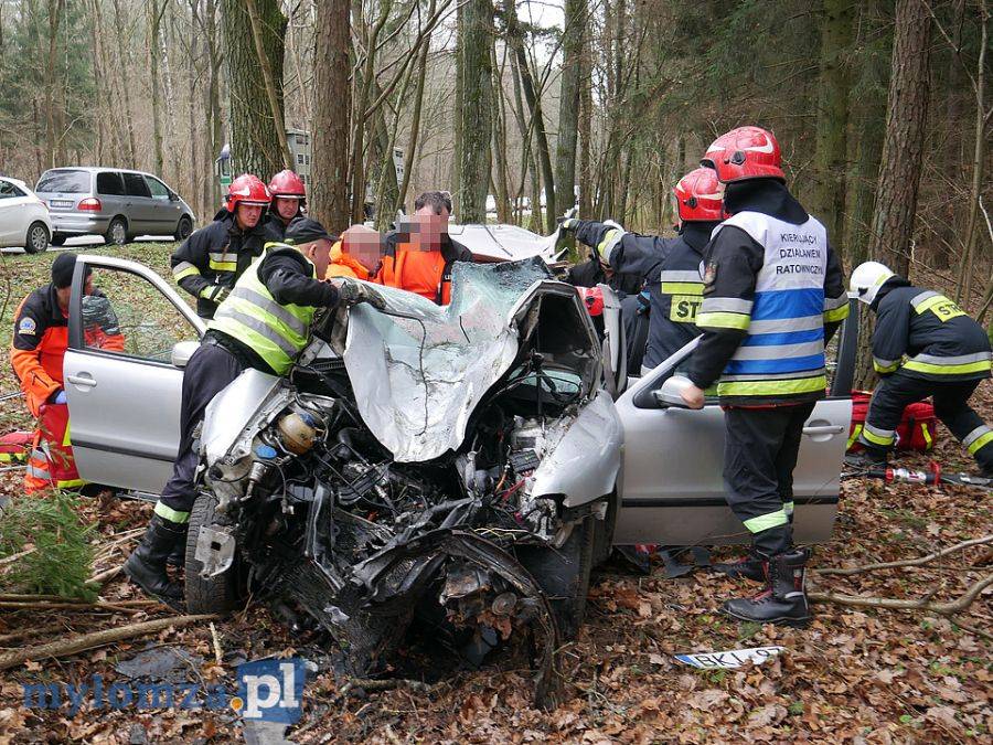 Poważny wypadek na trasie Kolno - Łomża [FOTO]