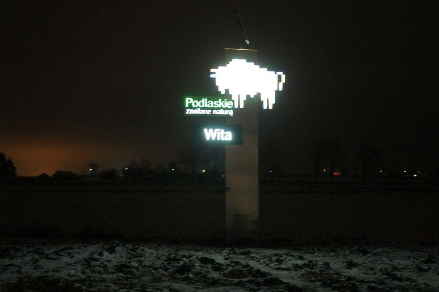 Wielki żubr wita gości [FOTO]