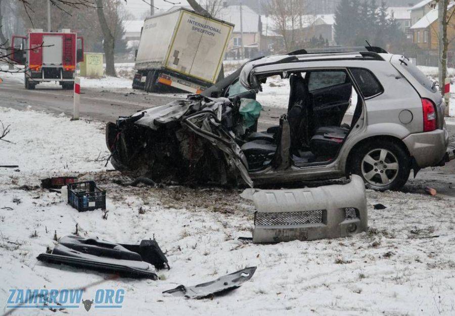 Tragiczny wypadek między Łomżą a Zambrowem [FOTO]