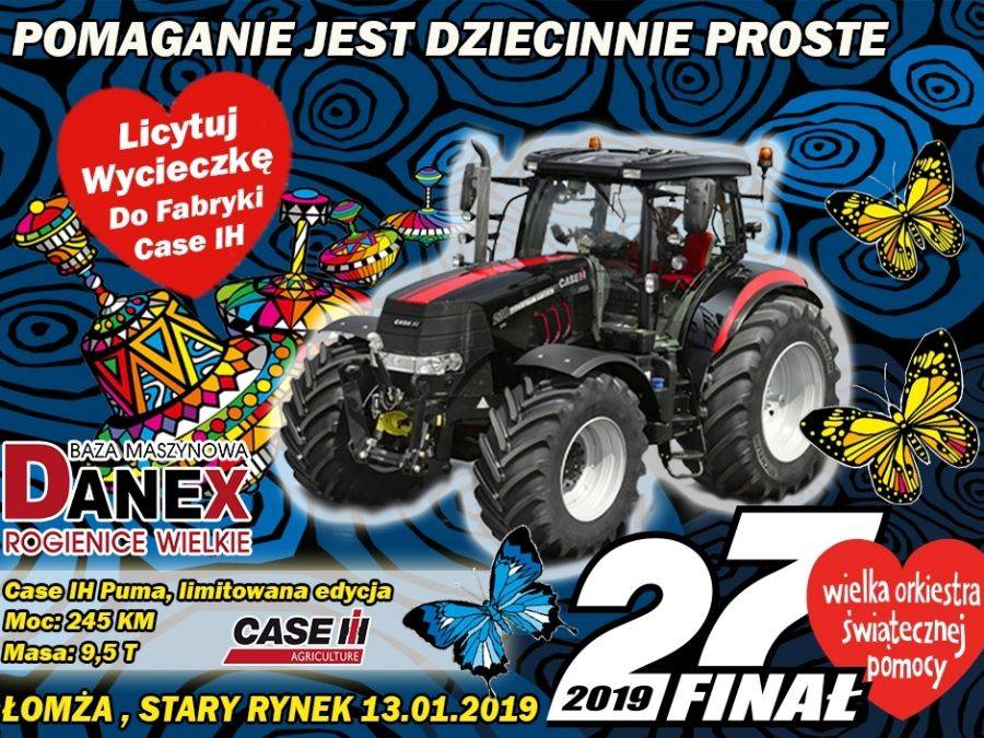 WOŚP: Wycieczka przyszłości do fabryki ciągników