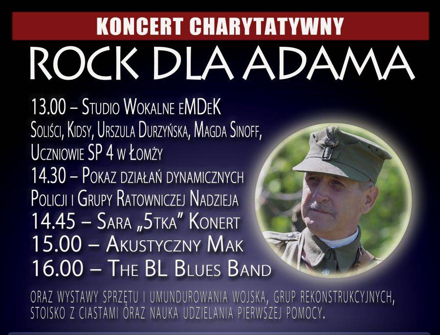 Rock dla Adama. Koncert już w sobotę