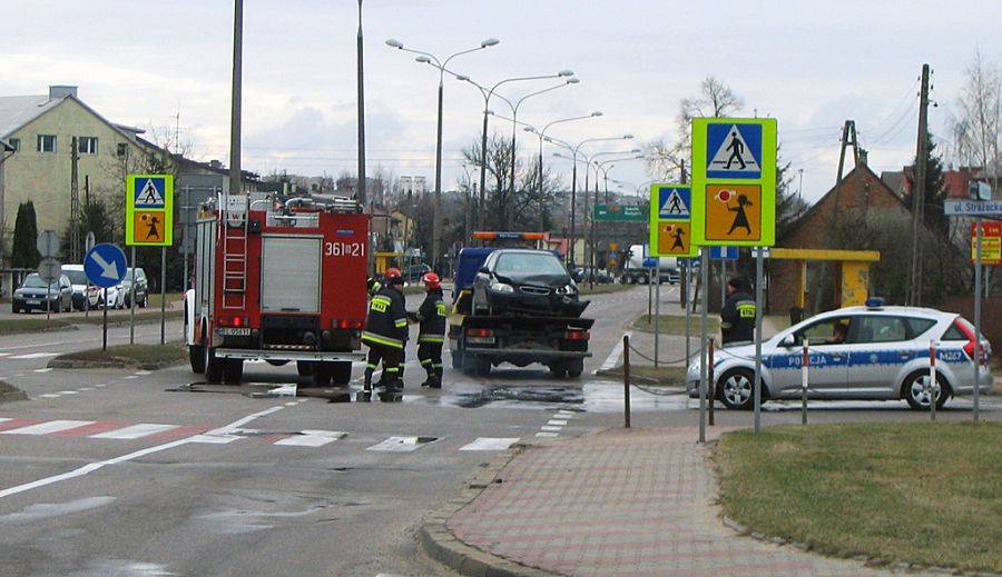 Kolizja na ul. Sikorskiego