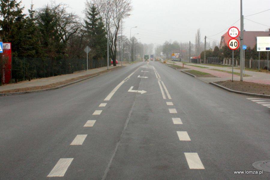 Fragment ul. Poznańskiej zamknięty