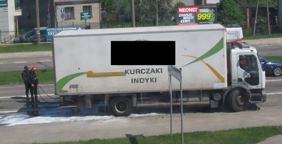 Wybuchła opona przy ul. Woj. Polskiego