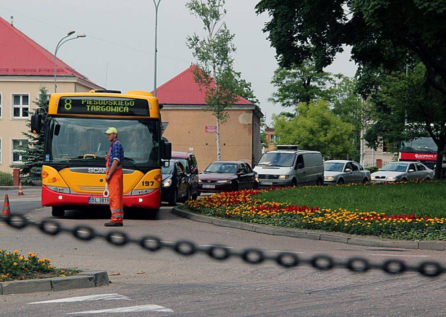 Gigantyczne korki na rondzie Kościuszki
