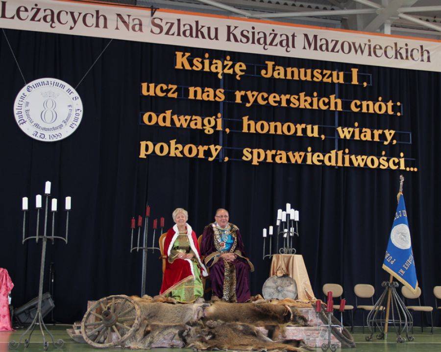 Książę Janusz I Mazowiecki z księżną małżonką odwiedzili Łomżę- FOTO