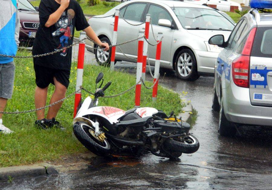 Uderzyła w 13-latka na skuterze- FOTO