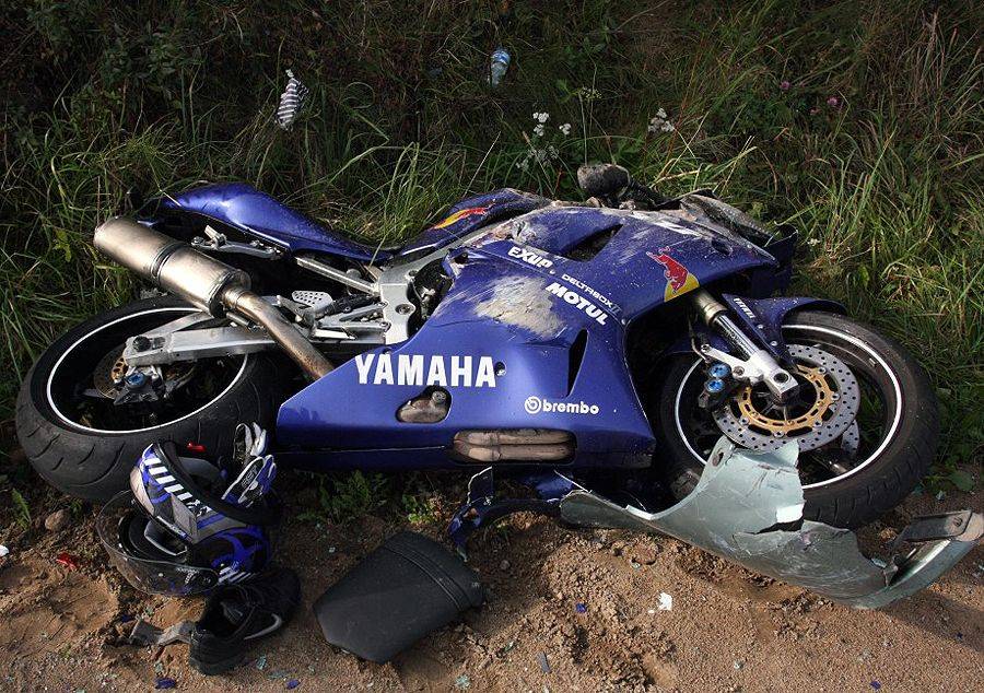 Wypadek motocyklisty 