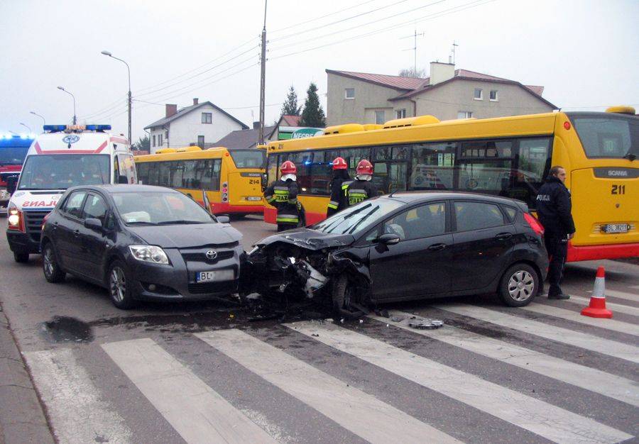 Nie zauważyła toyoty- FOTO