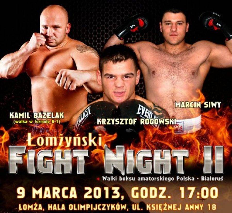 Łomżyński Fight Night II w drugą sobotę marca. Gość specjalny- Przemysław Saleta!