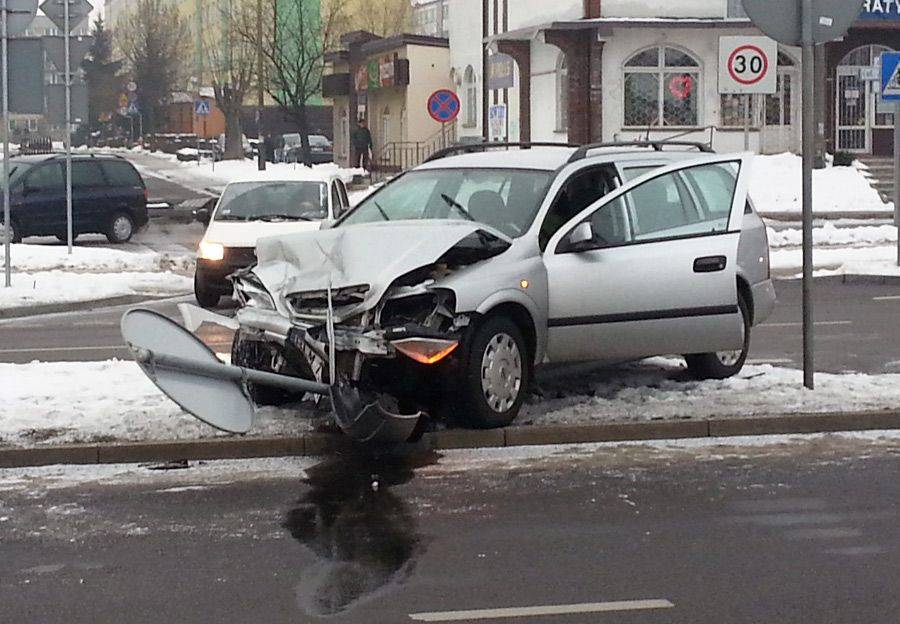 Nieszczęśliwa droga do pracy- FOTO