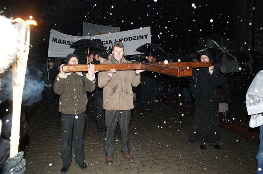 Marsz w obronie dzieci na ulicach Łomży